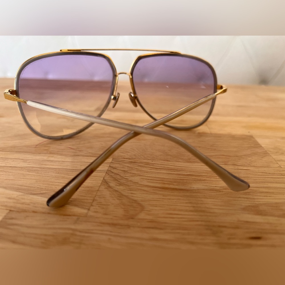 Dita Condor Two Sunglasses with Purple Frames and Gold Details
